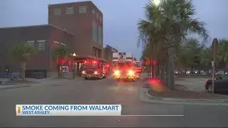 HVAC issue causes smoke at West Ashley Walmart