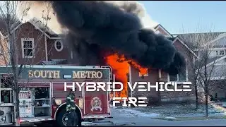 Hybrid Vehicle Garage Fire