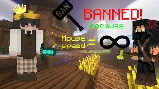 Hypixel Player get banned just for moving with high mouse speed!