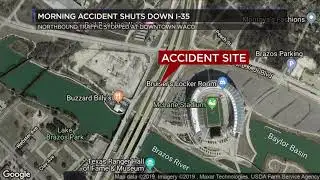 I-35 reopens after multiple vehicle crash in downtown Waco