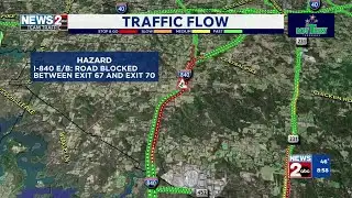 I-840 closed in Wilson County after rollover crash