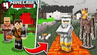 I Built a Creaking Village in Minecraft Hardcore…