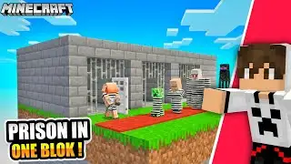 I Built a Prison on One Block in Minecraft…