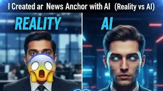 I Created a News Anchor with AI! 🤖😱 (Reality vs AI) | AmritPro Coder #ai #trending #trendingvideo