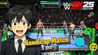 I Faced 2 Wrestlers ALONE 😱 | WWE 2K25 Netflix Edition 2️⃣ **1 vs 2 Handicap Match… I
