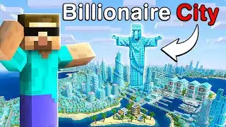 I Found a Hidden Billionaire Villager City in Minecraft!
