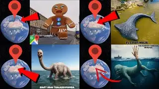 🔥I Found TOP 4 Very Horror Sea Creatures On Google Earth 🌍!
