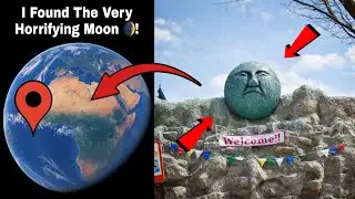 🔥I Found Very Horrifying Moon 🌒 in Real Life On Google Earth 🌍! #earth #maps