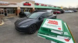 I Let Tesla FSD Do DoorDash Before a Winter Storm