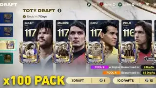 I OPENED 100x TOTY DRAFT PACKS FC MOBILE!!