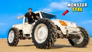 I Put Tractor Tyre On Car…😈 | Full 4x4 Offroading