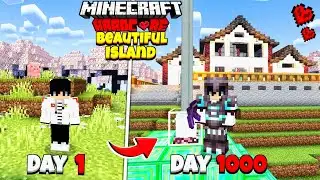 I SPEND 1000 DAYS ON A BEAUTIFUL ISLAND IN MINECRAFT HARDCORE || Minecraft 100 Days Hindi.