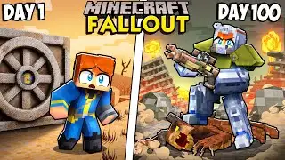 I Survived 100 Days in Fallout in Minecraft!