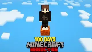 I Survived 100 Days in One Lava Block in Minecraft Hardcore(Hindi)!