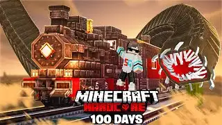 I Survived 100 Days on Train in Hardcore Minecraft!