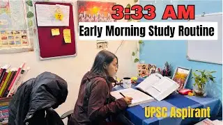 I woke Up at 3:33 A.M. to Study for UPSC🥹| UPSC Study Vlog