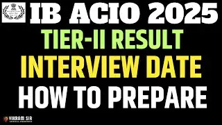 IB ACIO (EXE) 2025 II TIER 2 RESULT
