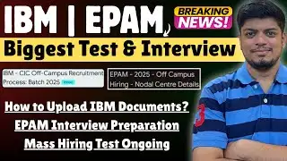 🔥IBM CIC Mass Hiring | How to Upload Documents on IBM Portal | EPAM Interview Update | 2025 BATCH