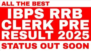 IBPS RRB CLERK PRE RESULT 2025