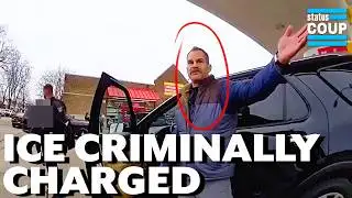 ICE Agent CHARGED After Attacking Activist: "He Put a Camera in Front of My Face!"
