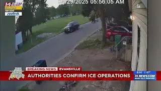 ICE agents working in Evansville