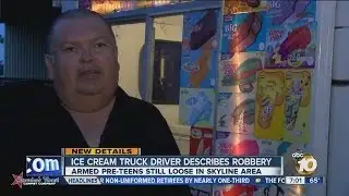 Ice cream truck driver speaks on armed robbery