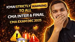 📢 icma latest warning | cma inter & final students dec 2025 alert