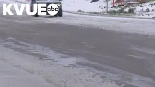 Icy conditions persist across roads in Central Texas