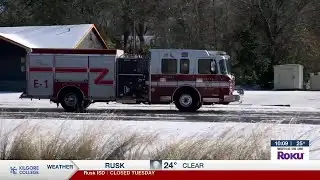 Icy roads present challenges for East Texas firefighters