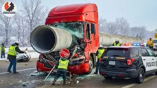 Idiots in Winter Trucks: How Snow and Ice Turn Small Mistakes Into Big Danger Caught on Camera #25