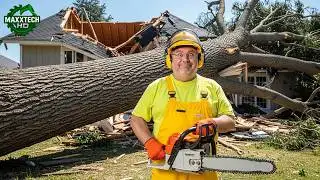 Idiots With Chainsaws: Tree Cutting Fails & Tree Falling on Houses Compilation #18