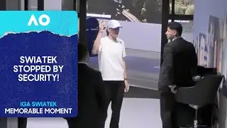 Iga Swiatek Stopped by Security on Her Way to the Gym! | Australian Open 2026