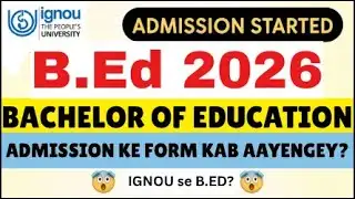 IGNOU से b.ed कैसे karein?🤷🏻‍♀️ IGNOU B.ed 2026 APPLICATION FORM🔥IGNOU ADMISSION 2025😱IGNOU bed