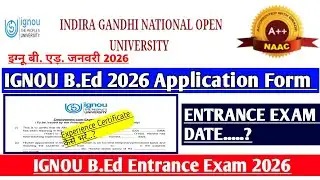 IGNOU BED EXPERIENCE CERTIFICATE KAISE BHARE || IGNOU BED 2026 APPLICATION FORM || IGNOU B.Ed