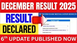 IGNOU Dec 2025 Exam Result Published Today | IGNOU Dec 2025 Result 6th Update | IGNOU Dec Result Out