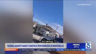 Immigration agents chase construction workers on rooftops