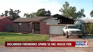 Improperly discarded fireworks catch Oklahoma house on fire, cause thousands in damage