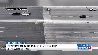 Improvements made on I-64 dip