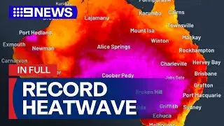 IN FULL: Australians swelter through record-breaking heatwave | 9 News Australia