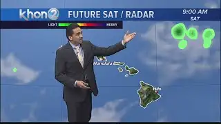 Increase of shower activity starting Saturday night