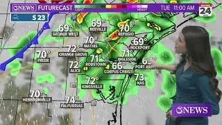 Increasing clouds and humidity Monday