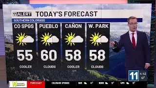 Increasing clouds, breezy for some and much cooler Monday