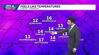 Increasing clouds later this evening; still brisk into tonight