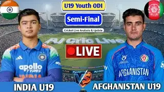 India U19 Vs Afghanistan U19 ODI Match | Live Score Analysis & Discussion | IND vs AFG ODI Live