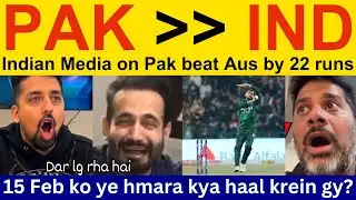 😍 Indian media beautiful reaction today match Pakistan win | Vikrant Gupta on Pakistan Win vs AUS