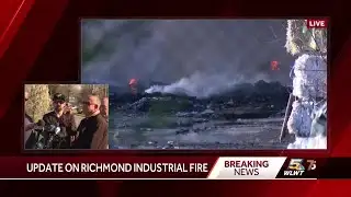 Indiana officials provide update on industrial fire in Richmond