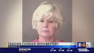 Indiana teacher faces battery charge