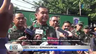 Indonesian Army Clean Up Krukut Tributary