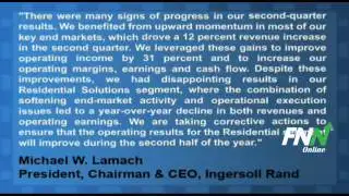 Ingersoll-Rand Reported Mixed Q2 Results, Issued Q3 Guidance