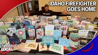 Injured Idaho firefighter Dave Tysdal returns home